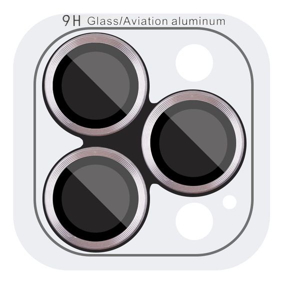Захисне скло Metal Classic на камеру (у упак.) для Apple iPhone 16 Pro (6.3") / 16 Pro Max (6.9") Сірий / Titanium Gray