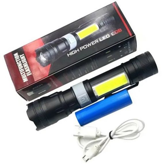 Ліхтар ручний акумуляторний PL-826-P70-COB(white+red) | Зображення 4