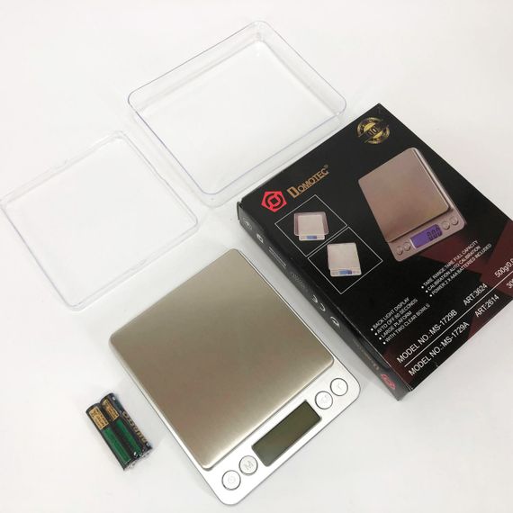 Ваги для ювелірки Domotec MS-1729B 500 г, Кишенькові ваги на батарейках Високоточні CK-93 | Зображення 6