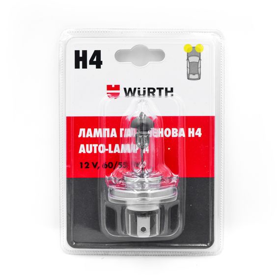 Лампа галогенова для авто H4 24 вольта, 1 шт. в блістері