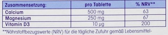Вітаміни Міволіс Магній + Кальцій + D3 Mivolis Magnesium + Calcium + D3, Tabletten 45 St. | Зображення 1
