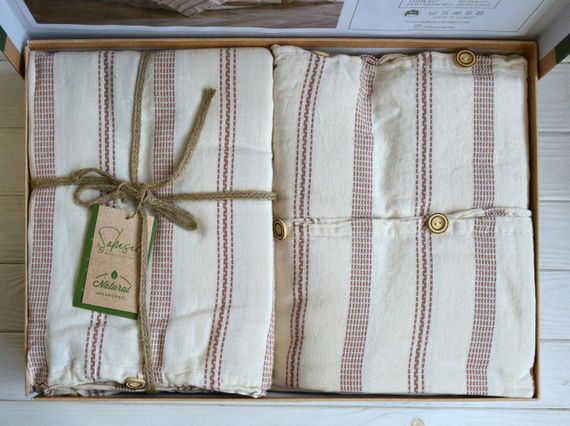 Постільна білизна Saheser Naturel 200 х 220 см Solaris Kiremit | Зображення 3