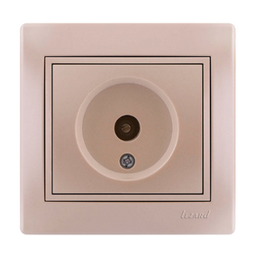 MIRA перлинно-білий перламутр Розетка внутрішня TV крайова зі вставкою Лезард