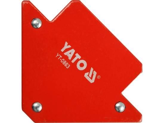 Струбцина магніт зварювальника фіксатор 82х120х13 мм 11,5 кг YATO YT-0863