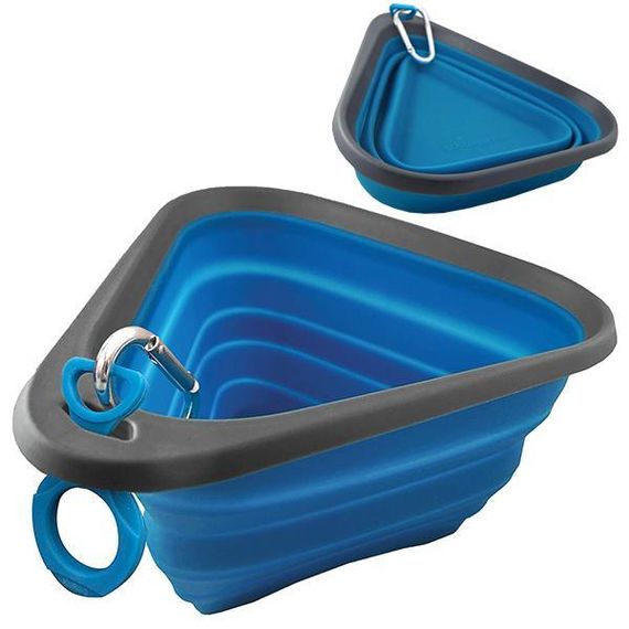 Kurgo Mash&Stash Collapsible Dog Bowl курго складна миска для собак Cиній | L | 1.3