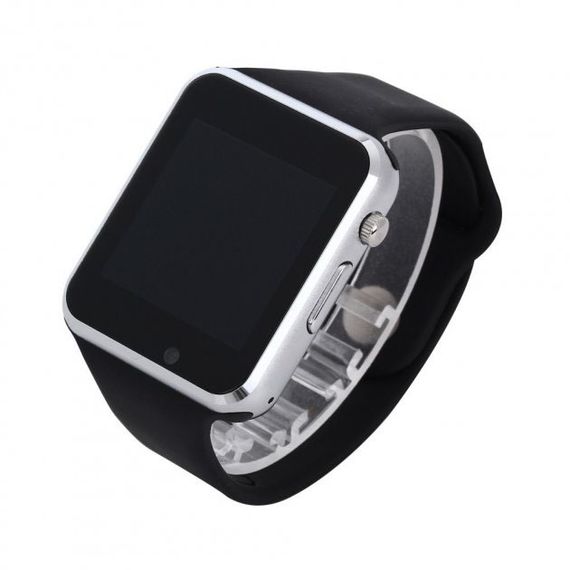 Смарт-часы Smart Watch A1 умные электронные со слотом под sim-карту + карту памяти micro-sd. XW-908 Цвет: серебряный | Зображення 8