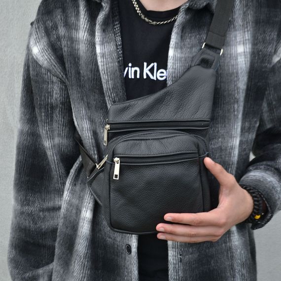 Сумка через плече Месенджер / Сумка тактична наплічна / Чоловіча сумка Месенджер шкіра / Сумка XA-482 для міста | Зображення 8