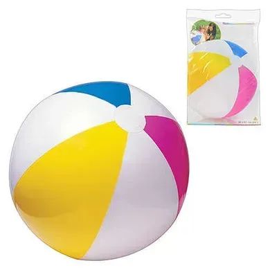 Мяч надувнний пляжний Intex 59030 61 см Різнокольоровий shop (6941057450308)