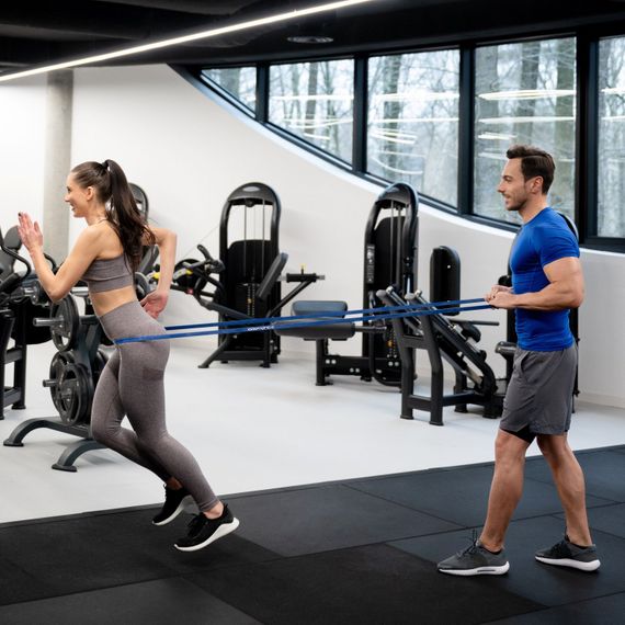Резинка для фітнесу Gymtek 12-28кг синя | Зображення 6