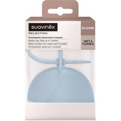 Контейнер для пустышек Suavinex Colour Essence, силиконовый, голубой (401537) | Зображення 2