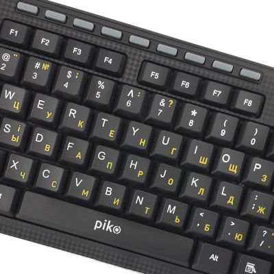 Клавиатура Piko KB-108 USB Black (1283126467103) | Зображення 1