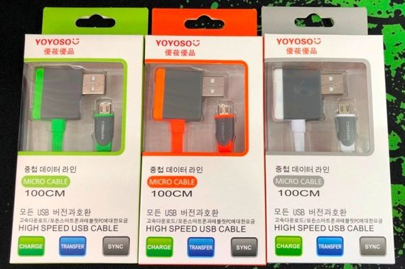 Кабель Micro 1м YOYOSO + USB port