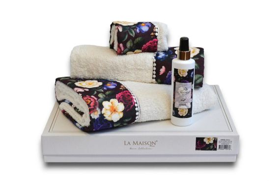 Подарочный набор полотенец La Maison, 3 шт. с ароматом Vinta | Зображення 2