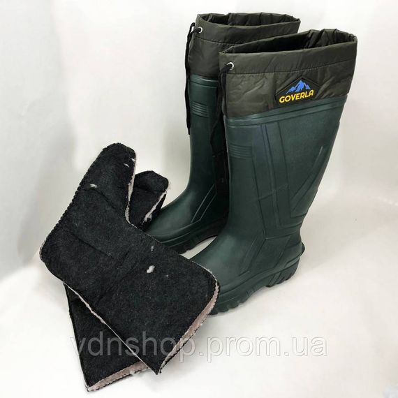 Робоче спецове взуття 42р 28см, Чоботи гумові осінні для риболовлі, Гумові чоботи з утеплювачем LS-79 | Зображення 7