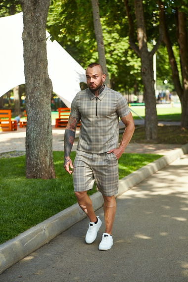 Комплект летний джентльмен коричневый S | Зображення 3