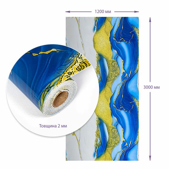 Самоклеюча стінова PET плитка в рулоні 1200х3000х2мм SW-00002664 | Зображення 2