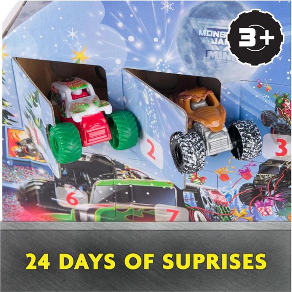 Адвент-календар Монстр джем Оригінал Monster Jam Mini Christmas Advent Calendar | Зображення 8