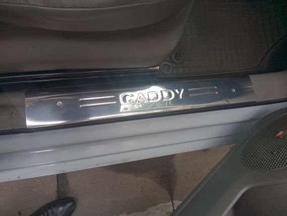 Накладки на внутрішні пороги OmsaLine (4 шт., нерж.) для Volkswagen Caddy 2015-2020 рр | Зображення 2