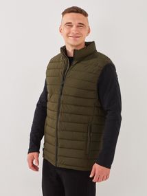 Жилет однотонний чоловічий GENUA G01201-0002 4XL Хакі shop (2000999395611)