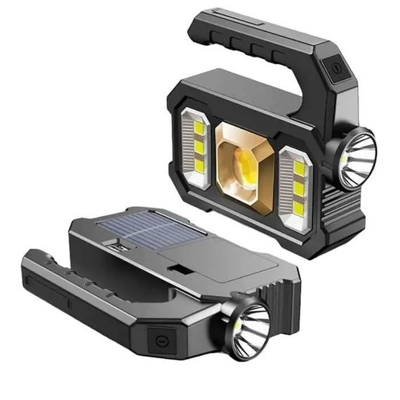 Аккумуляторный прожектор TORCH KJ-208T с солнечной панелью, 17×14,5 см