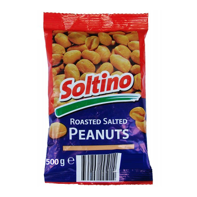 Арахіс солоний смажений Soltino, 500 г, Польща