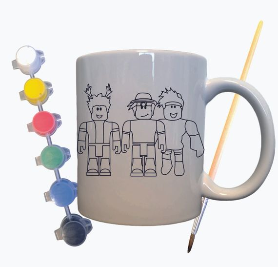 Набор для творчества кружка раскраска "Компьютерная игра" 330 мл белая | Зображення 1