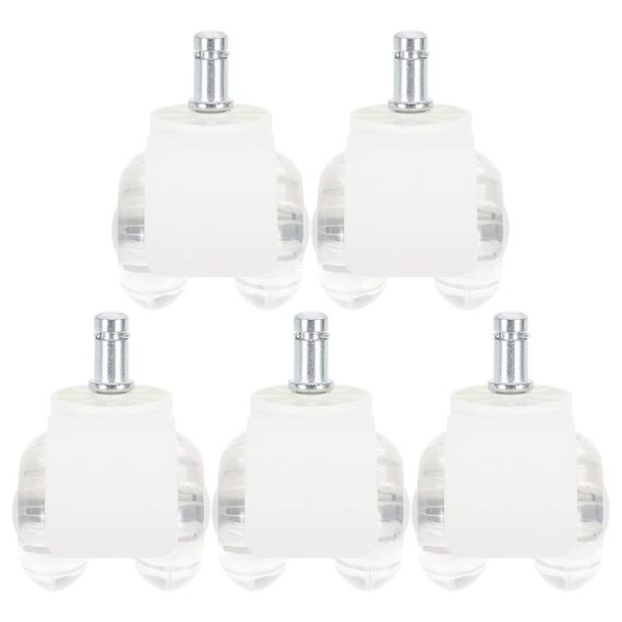 Колеса для офисного кресла набор 5 шт, колесики для стульев, мебельные универсальные полиуретановые ролики