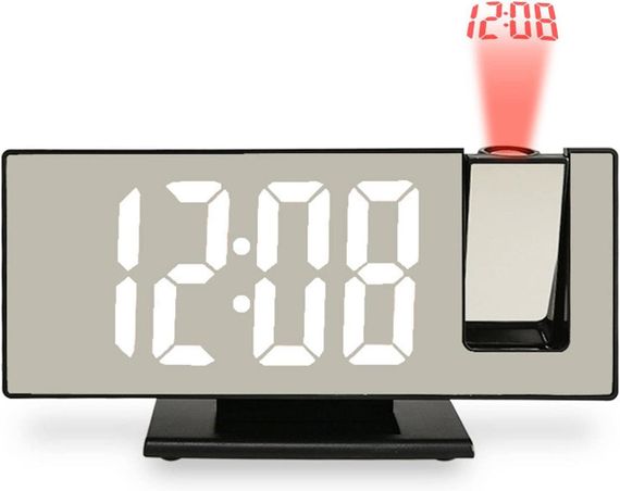 Годинник настільний із проєкцією часу на стелю з LED-дисплеєм і будильником | Зображення 7