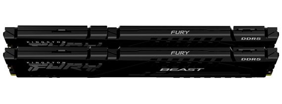 Пам&#039;ять ПК Kingston DDR5 64GB KIT (32GBx2) 5600 FURY Beast KF556C40BB2K2-64 | Зображення 2