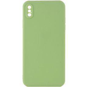 Силиконовый чехол Candy Full Camera для Apple iPhone XS Max (6.5") Фисташковый