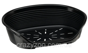 Пластиковий лежак для собак та котів Ferplast Siesta Deluxe 2 чорний 49х36х17.5 см 70202936