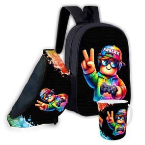 Набор детский Роблокс"Roblox" рюкзак 36х27см сумка-бананка,кружка с принтом для мальчика (01587)