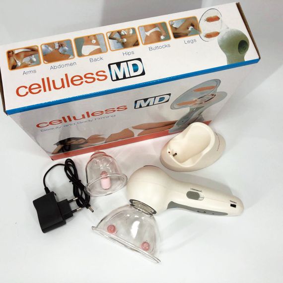 Массажер вакуумный антицеллюлитный Celluless MD NEW вакуумно-роликовый эффективный EG-608 массажер Целлюлес | Зображення 3
