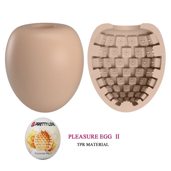 Мастурбатор - Pretty Love Pleasure Egg Masturbator Flesh | Зображення 5