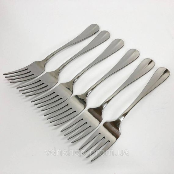 Набор десертных вилок Con Brio CB-3709 18 см 6 шт MF-50 | Зображення 4