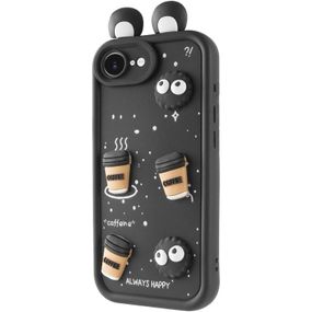 Чохол TPU Toys Case with Ears для Apple iPhone 16e / 17e (6.1") Black