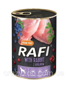 Влажный корм для собак Dolina Noteci Rafi with Rabbit с кроликом 800 г