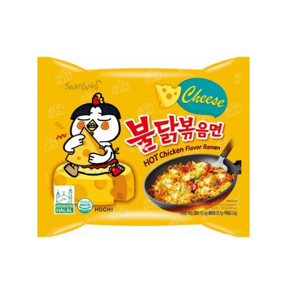 Корейський рамен-суп-локшина Buldak  зі смаком гострої курки з сиром 140 г Samyang 8801073113312