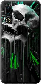 Чехол на Meizu 16S Череп-часы "4100u-1701-17620"