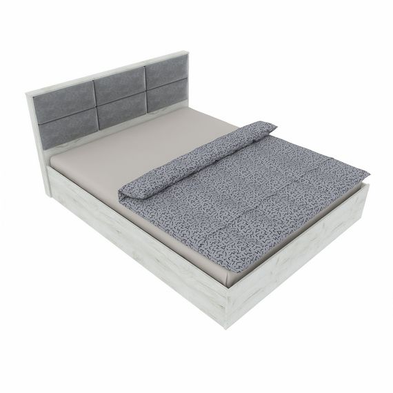 Ліжко двоспальне Еверест КЛ-1400 Лайт (підйомний механізм)  140х200 см Дуб Крафт білий | Зображення 4