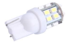 Світлодіодна біла (White) автолампа T10(W5W)24PCS 3020 SMD(70 Lm) | Зображення 1