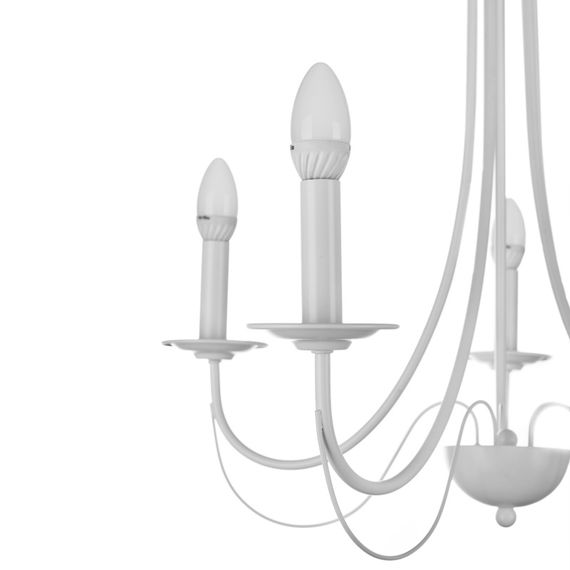 Люстра подвесная свеча E14 40W WH (BKL-590S/5) | Зображення 2