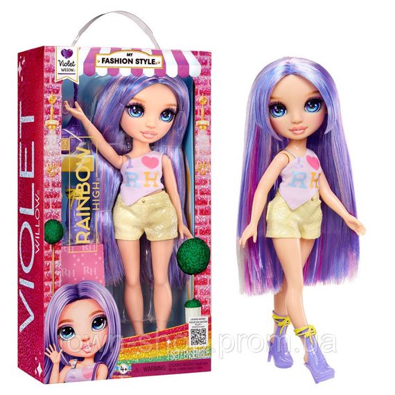 Кукла детская "Виолетта" Rainbow High 547563 серии "My Fashion Style" с аксессуарами