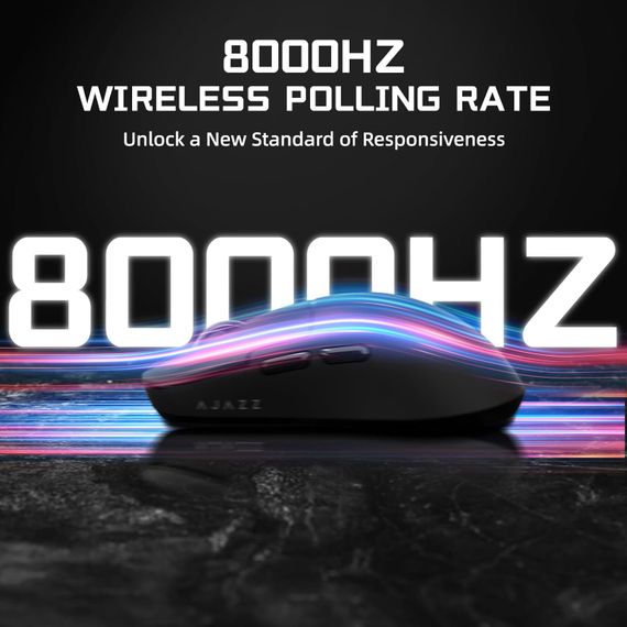 Бездротова магнітна миша Ajazz AJ159 APEX PAW3950 400 мАч RGB Чорна | Зображення 7