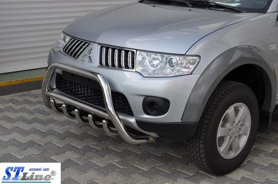Кенгурятник WT003 (нерж.) для Mitsubishi L200 2006-2015 рр | Зображення 1