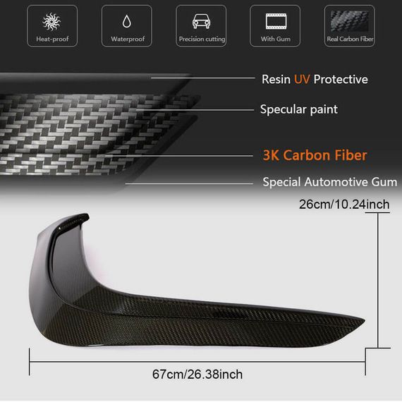 Накладки на передній бампер (для GLE63 AMG, Карбон) для Mercedes GLE coupe C292 2015-2019 рр | Зображення 6