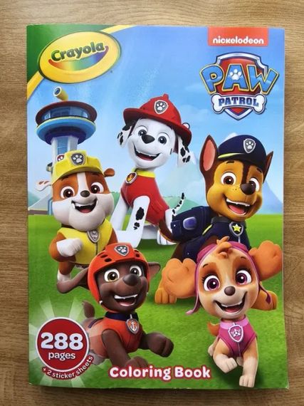 Большая книга раскраска Крайола Щенячий патруль 288 страниц Оригинал Crayola PAW Patrol Coloring Book | Зображення 5