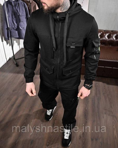 Мужской спортивный костюм Stone black ДЛ6300 | Зображення 9