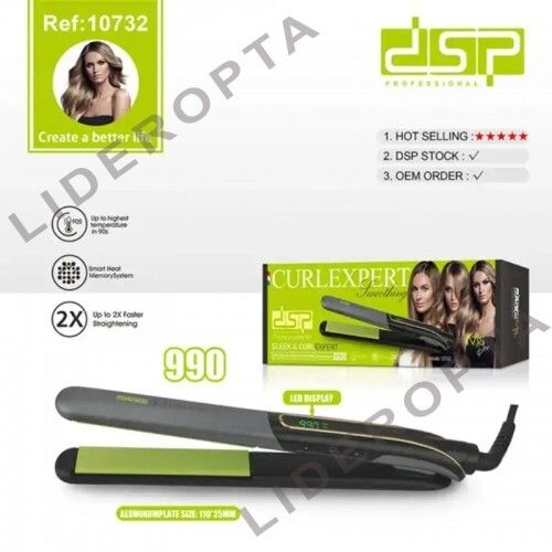 Плойка для волосся з керамічним покриттям XPRO DSP 10732 Green (44726-10732_829) | Зображення 3