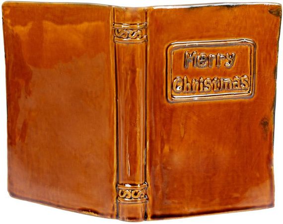Декор керамічний книга «Merry Christmas» з LED підсвічуванням 24х12.5х18см | Зображення 1